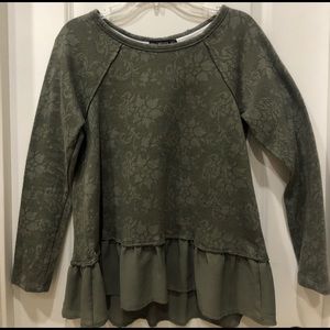 green long sleeve shirt